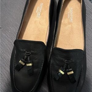 Rockport Women's Black Tassel Loafers